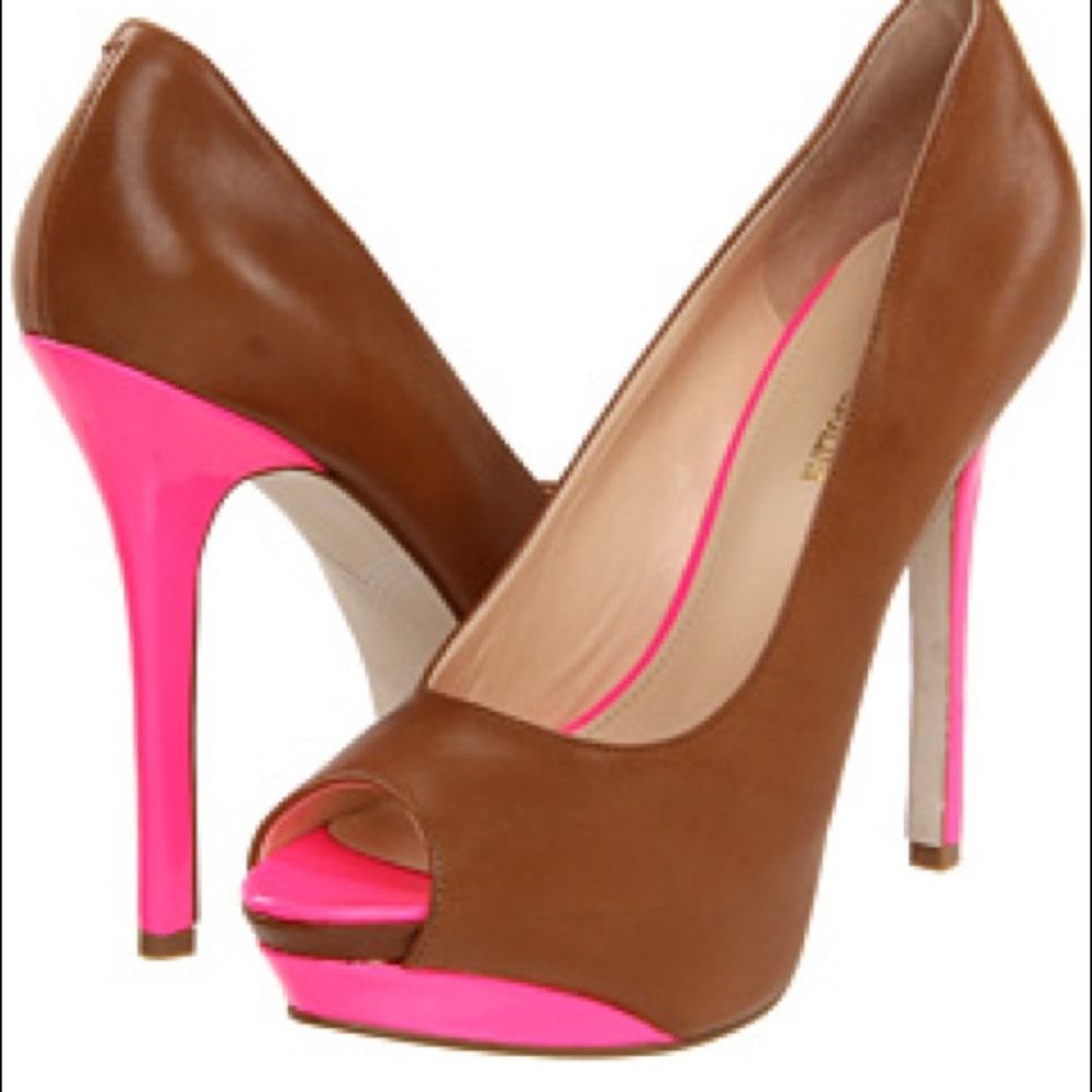 Size 10 - Beautiful Neon & Neutral Enzos - platforms